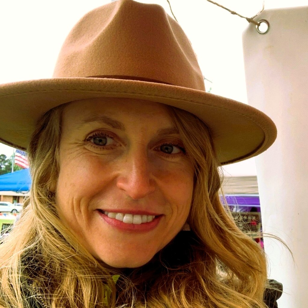 Lacey Russell in a hat